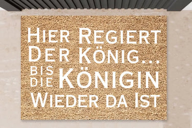Fußmatte mit Spruch -
